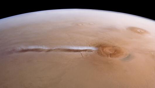 Kuriose Mars-Wolke