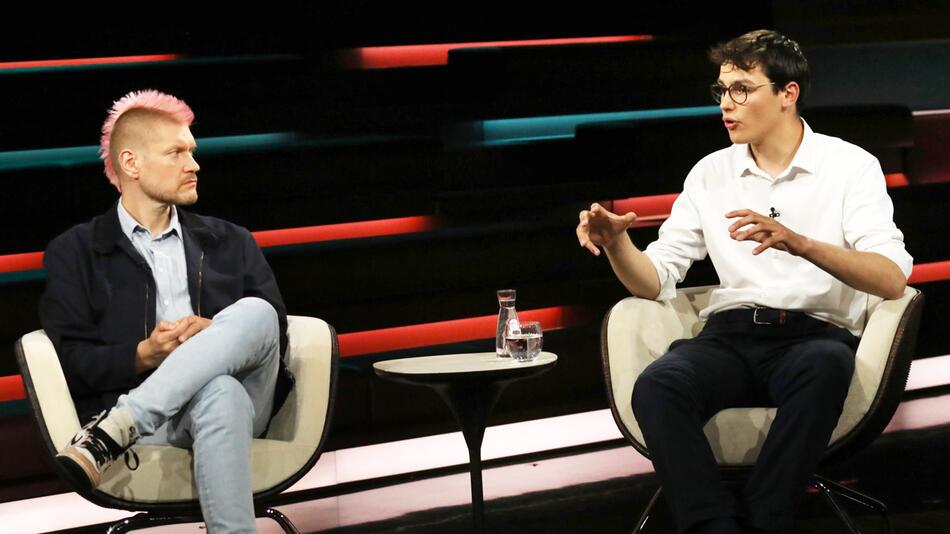 Florian Fabricius und Sascha Lobo bei "Markus Lanz"