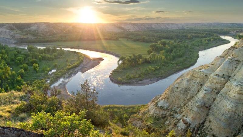 Landschaftspanorama in North Dakota