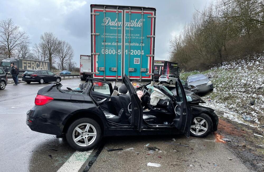 Massenkarambolage auf der A9