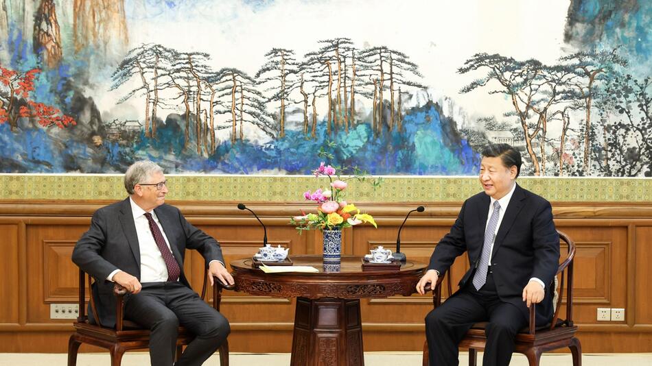 Bill Gates trifft Chinas Präsident Xi