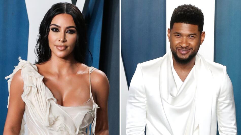 Kim Kardashian hat sich mit Usher den Star der Super-Bowl-Halbzeitshow als Gesicht ihrer neuen ...
