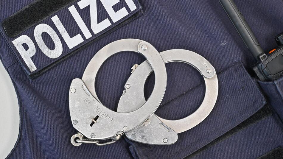 Handschellen der Polizei