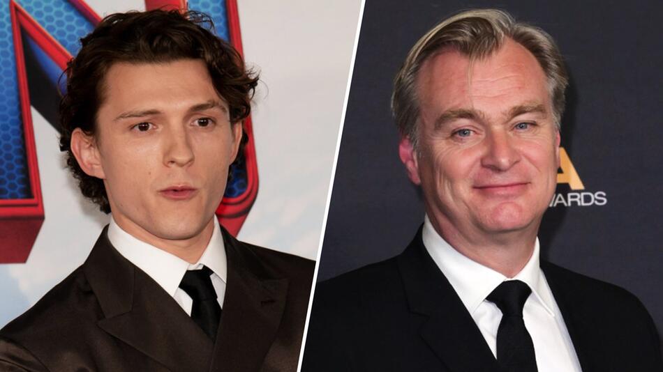 Tom Holland (l.) unterschreibt angeblich bei Christopher Nolan.