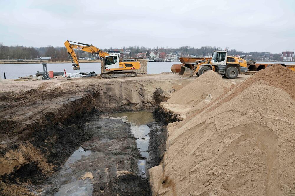 Baustelle am Schleswiger Wikingeck