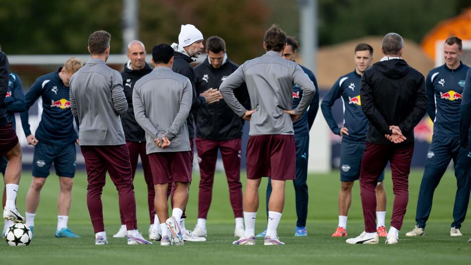 Vor dem Spiel RB Leipzig - Juventus Turin