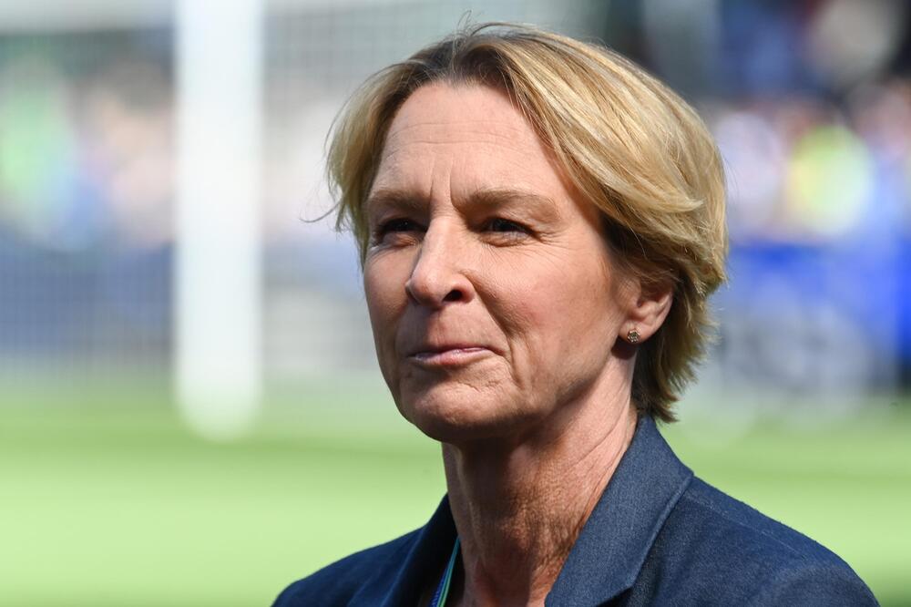 Bundestrainerin Martina Voss-Tecklenburg am 3. Juni 2023 in Eindhoven