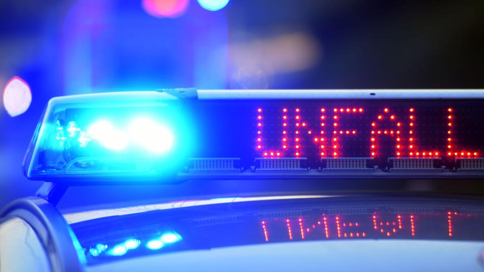 Polizei sichert Unfallstelle