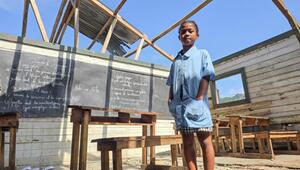 Ein junges Mädchen in einer Schule in Madagaskar