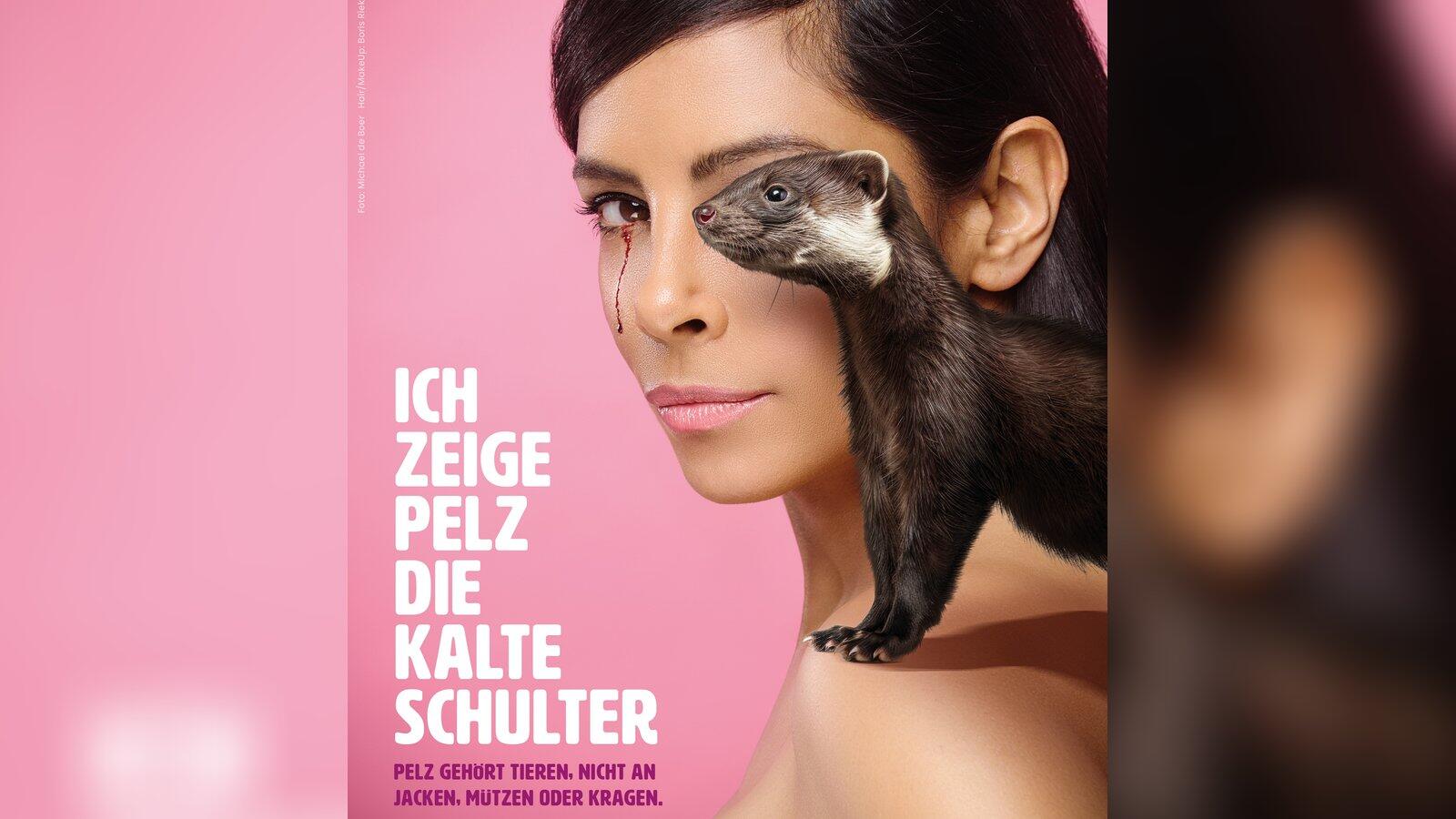 Collien Ulmen-Fernandes: Mit blutigem Auge gegen die Pelzindustrie | 1&1