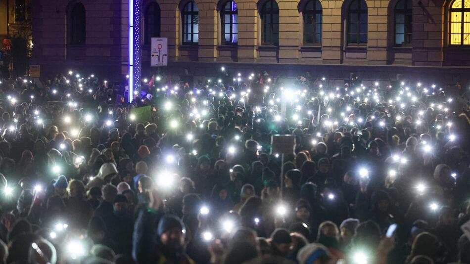 Demonstrationen gegen AfD - Leipzig