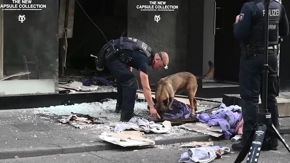 Polizisten bei Explosionen in Köln