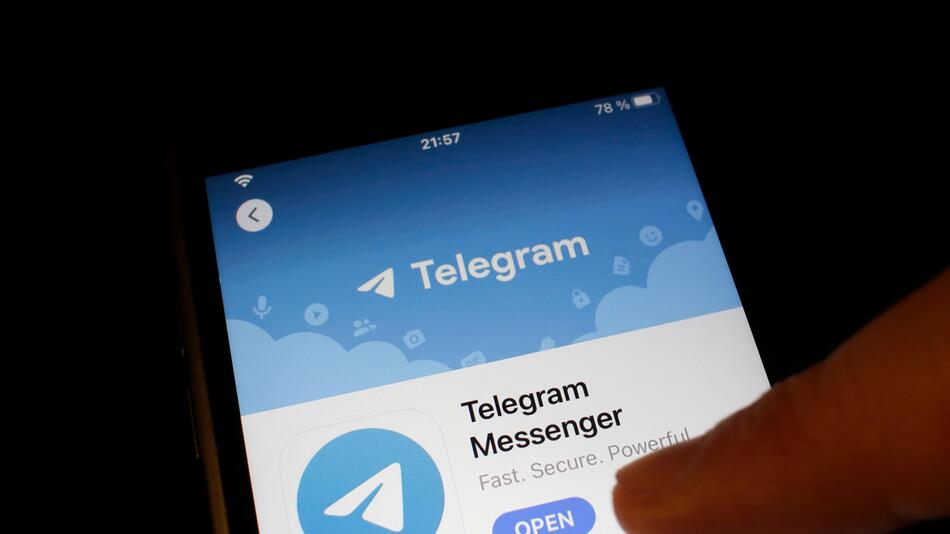 iphone mit Telegram-App