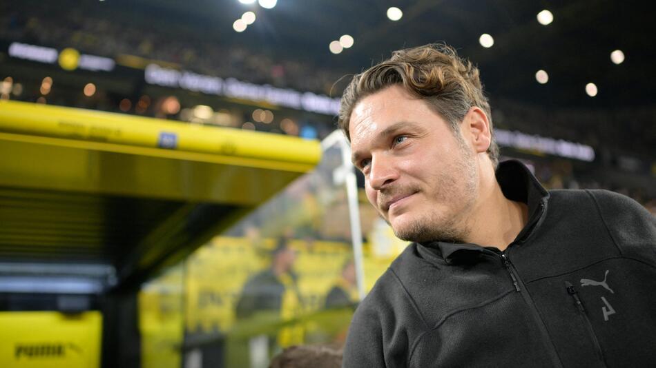 Dortmunds Trainer Edin Terzic vor dem Bundesligaspiel gegen den SC Freiburg