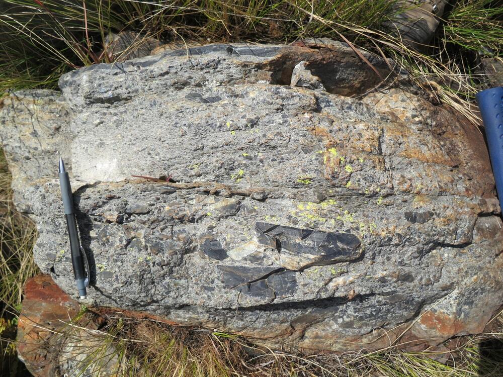 Meteoriten-auf der Erde