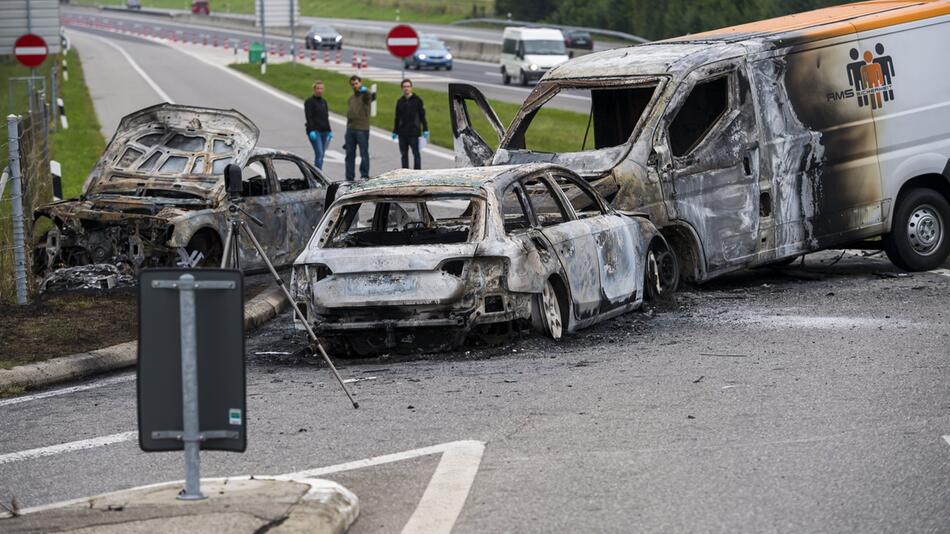 Spektakulärer Überfall auf Geldtransporter in der Schweiz