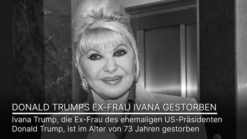 Ivana Trump Donald Trump Nimmt Abschied Von Seiner Ex Frau 1and1 0332