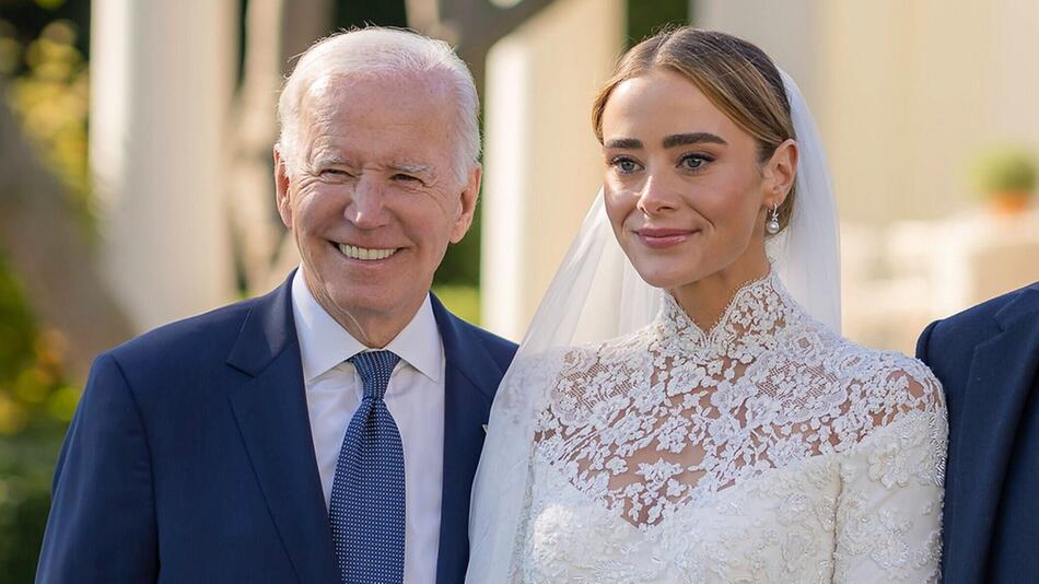 Joe Biden bei der Hochzeit seiner Enkelin Naomi Biden.