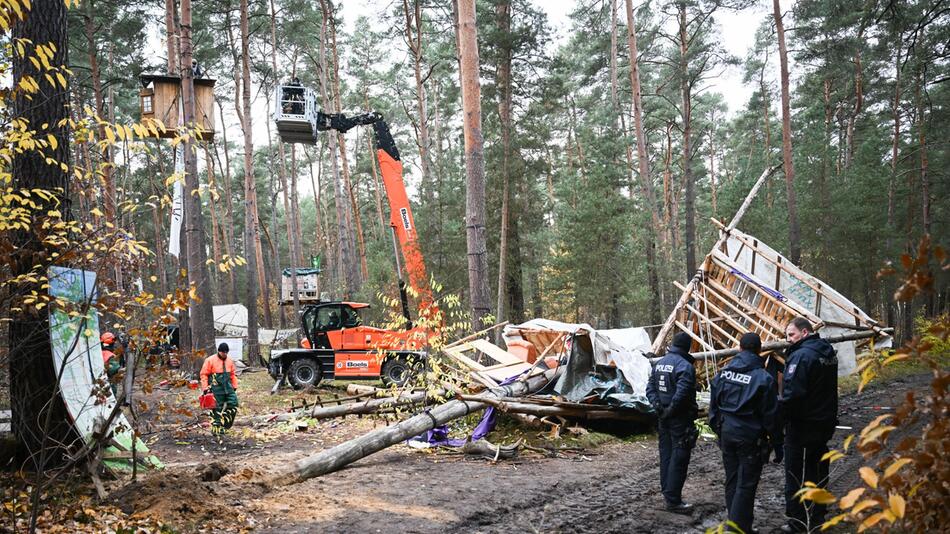 Räumung Tesla-Protestcamp in Grünheide