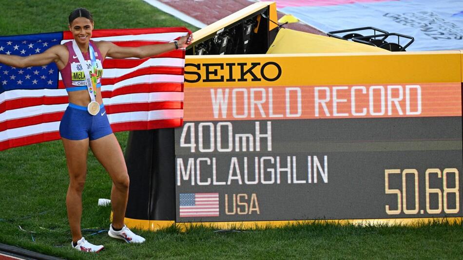 Olympiasiegerin Sydney McLaughlin aus den USA