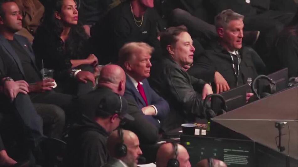 Trump und Musk besuchen Kampfsport-Spektakel im Madison Square Garden