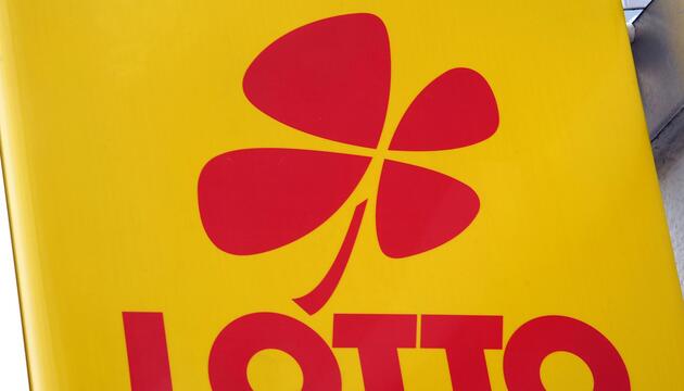Werbeschild Lotto