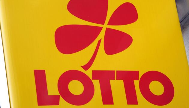 Werbeschild Lotto