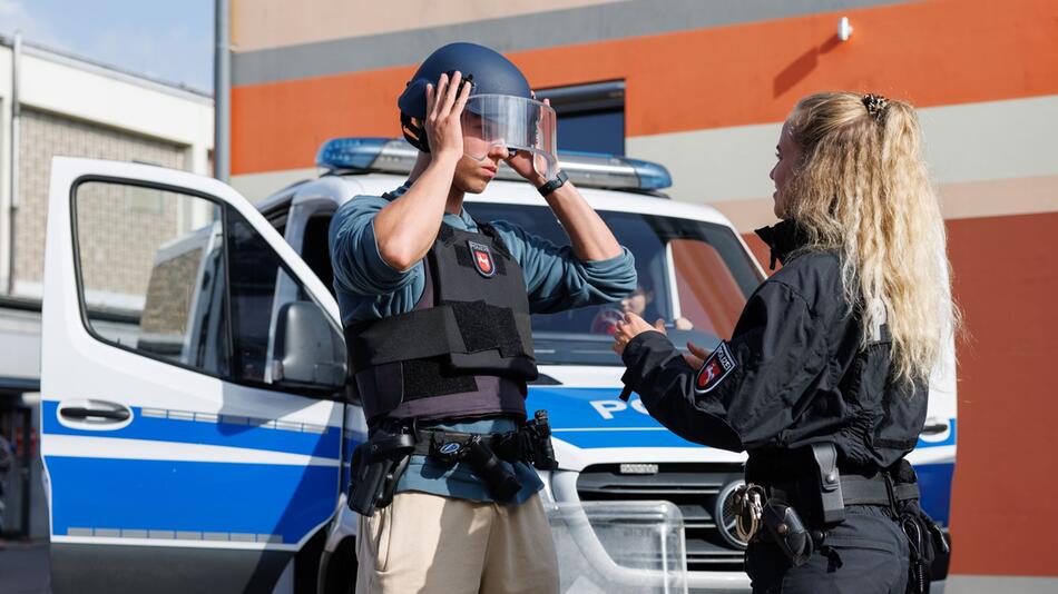 Recruiting-Action der Polizei