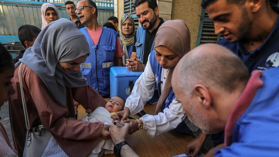 Nahostkonflikt - Polio-Impfkampagne in Deir El-Balah