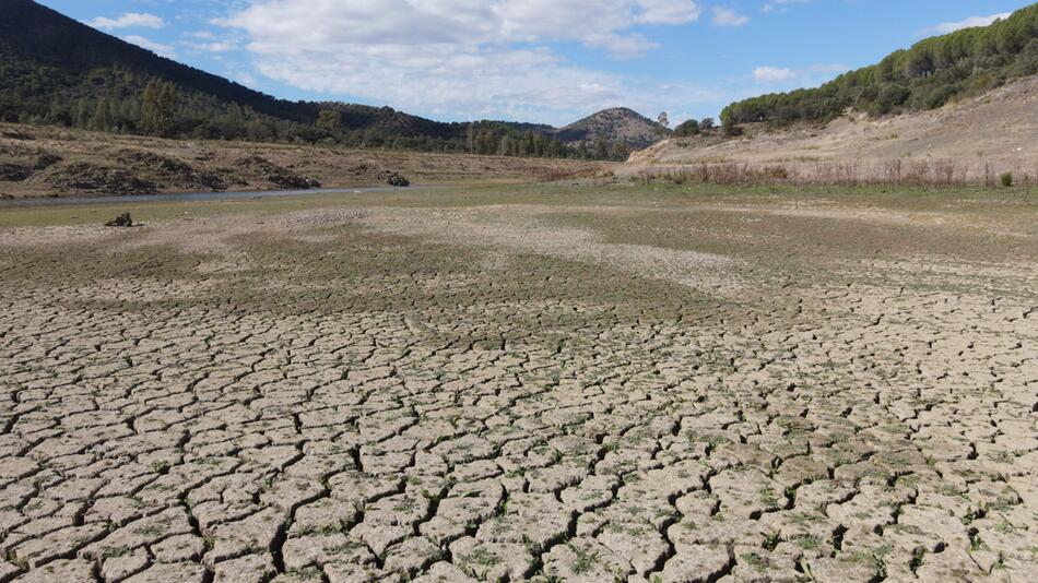 Trockener See in Spanien