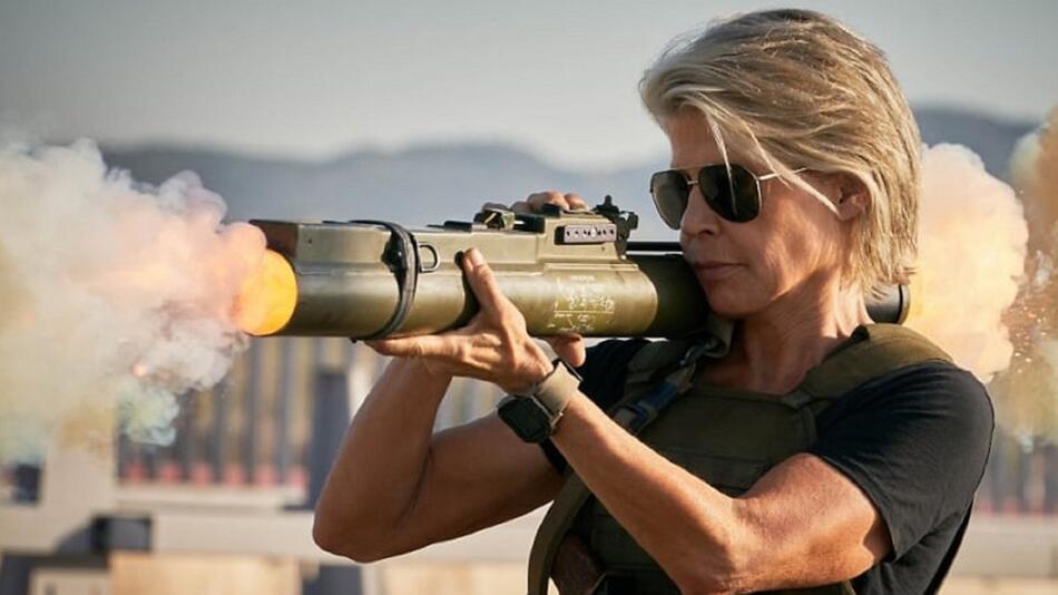 "Terminator: Dark Fate": Sarah Connor (Linda Hamilton) im Einsatz.