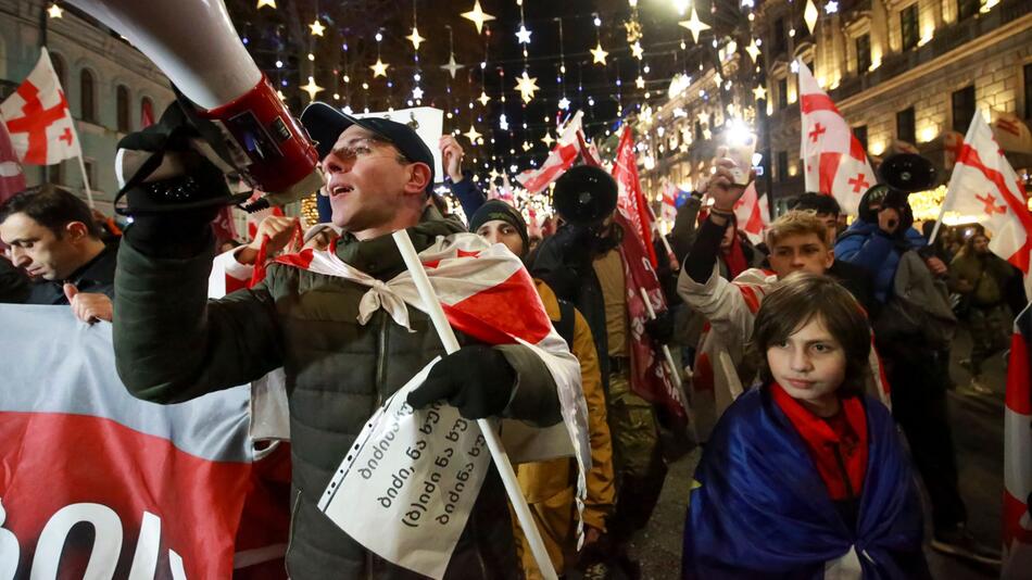 Demonstration in Georgien