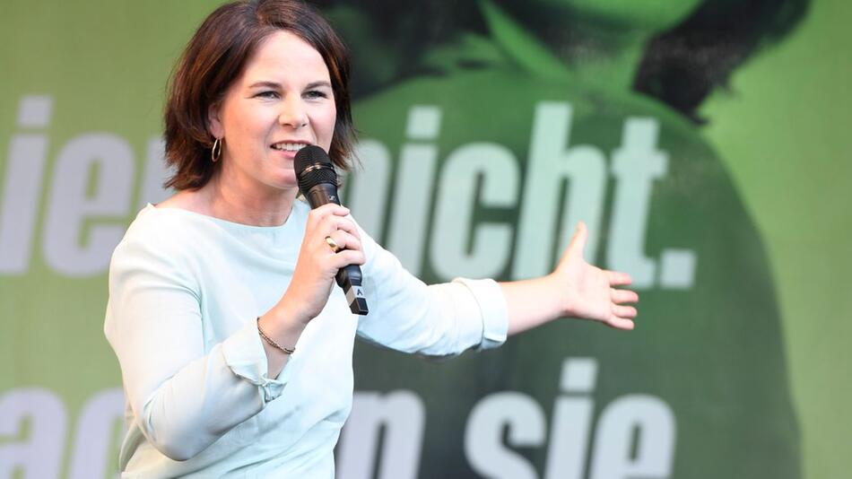 Wahlkampf Bündnis 90/Die Grünen mit Baerbock