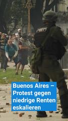 Buenos Aires: Protest gegen niedrige Renten eskaliert
