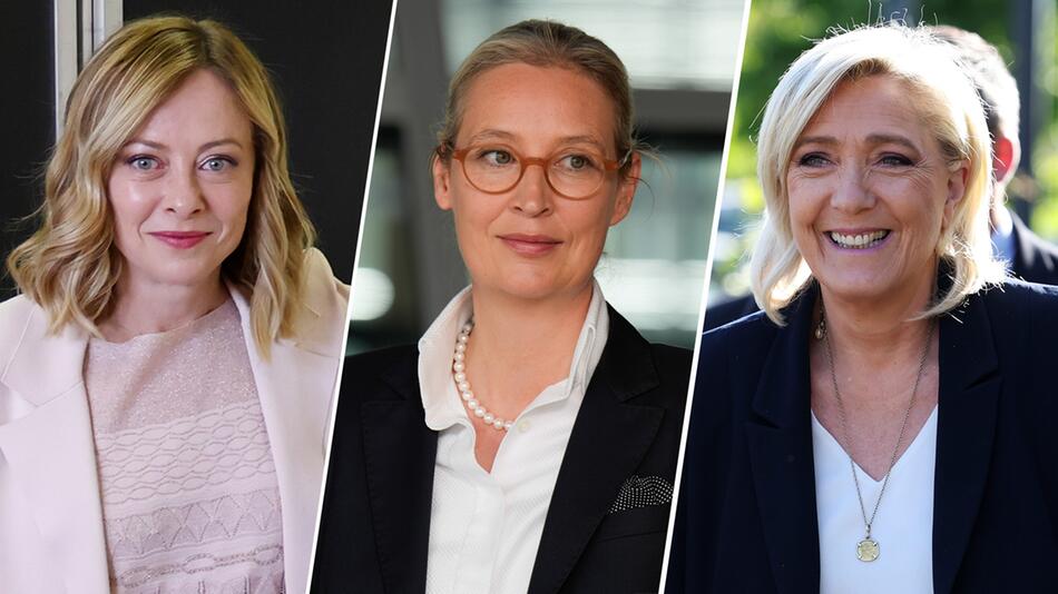 Giorgia Meloni, Alice Weidel, Marine Le Pen