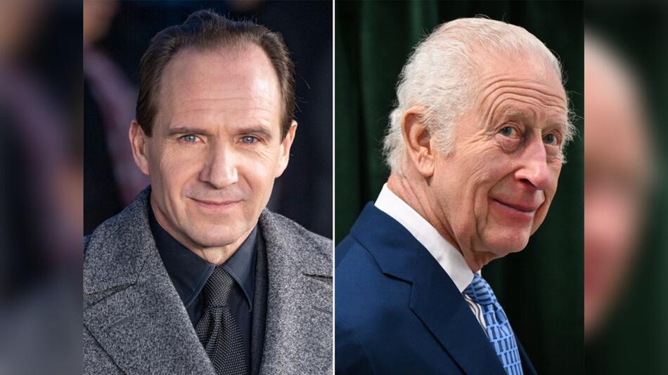 Entfernte Cousins? Ralph Fiennes (l.) und König Charles III.