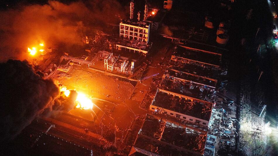 Explosion im Chemiepark in China