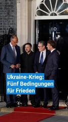 Ukraine-Krieg: Fünf Bedingungen für Frieden