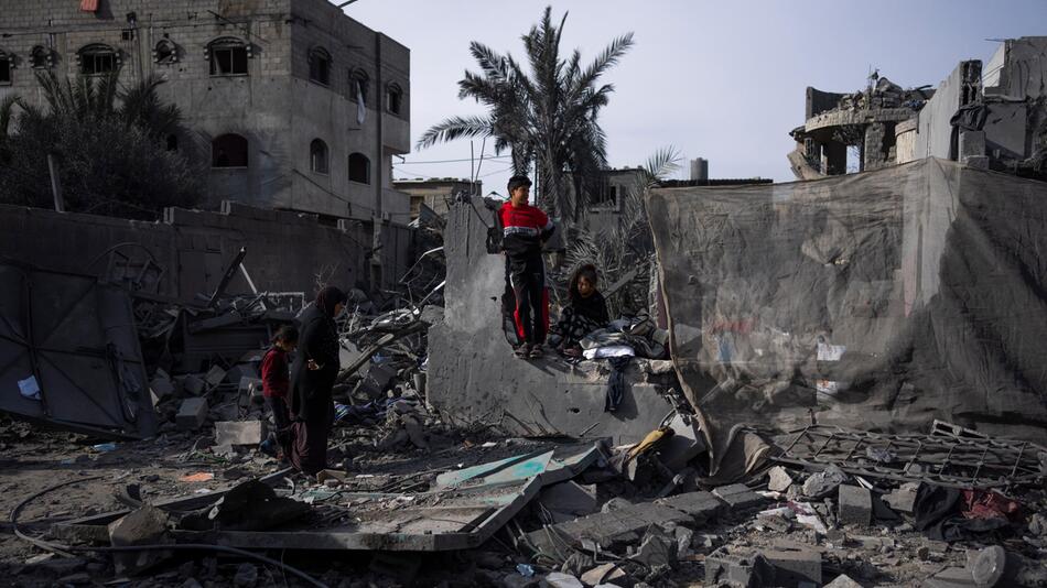 zerstörtes Gebäude in Rafah