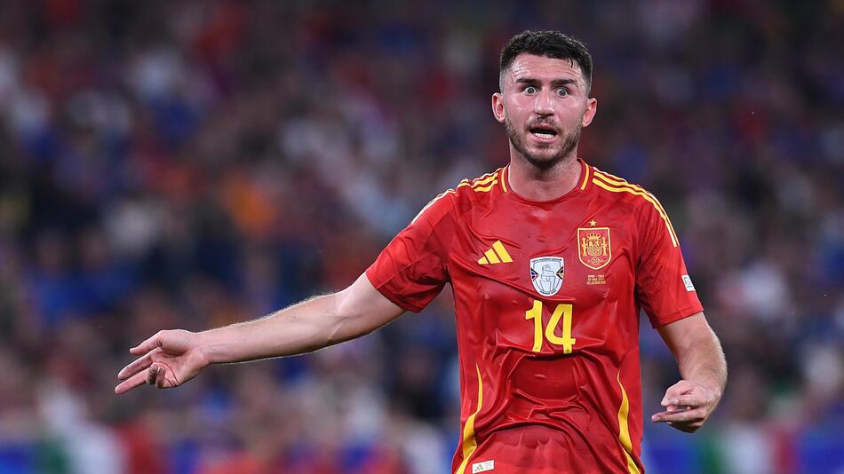 Der spanische Nationalspieler Aymeric Laporte im Spiel gegen Italien