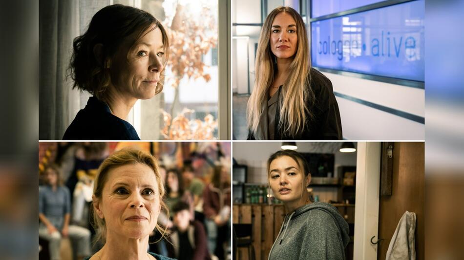 "Tatort: Diesmal ist es anders" (v.l.o.n.r.u.): Jenny Schily, Annina Hellenthal, Leslie Malton ...