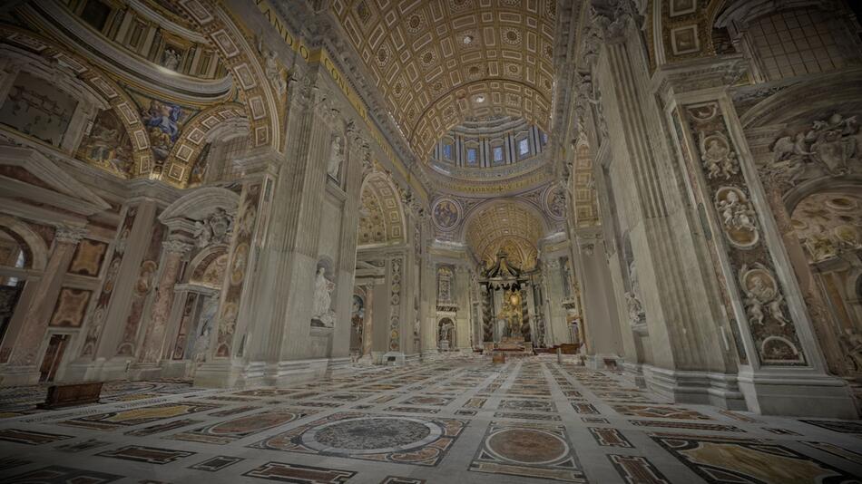 Ausstellung "La Basilica di San Pietro: AI-Enhanced Experience"