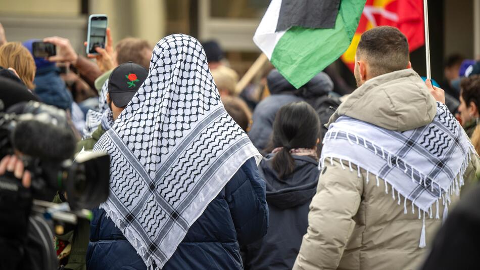 propalästinensischen Kundgebung, Berlin