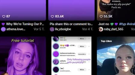 Lila Bilder auf TikTok? Welchen ernsten Hintergrund das hat