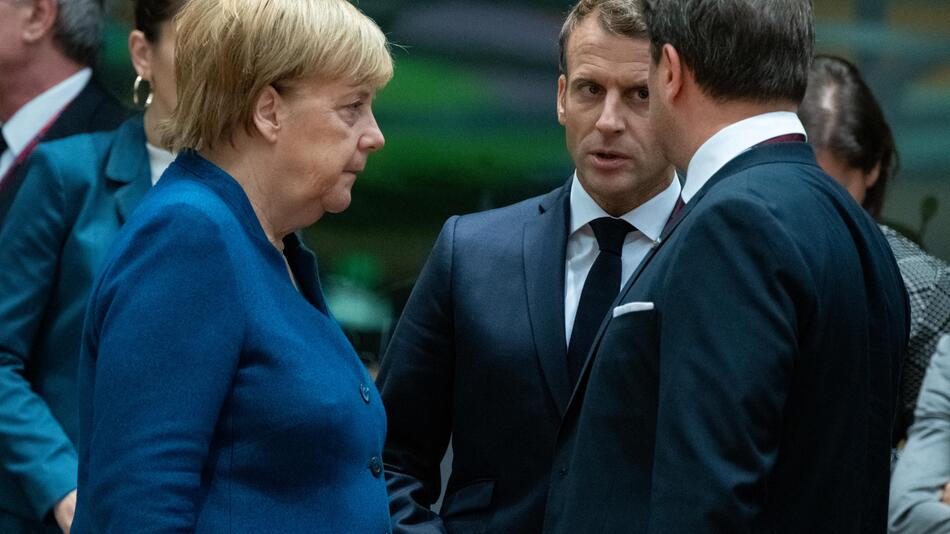 Angela Merkel, Emmanuel Macron