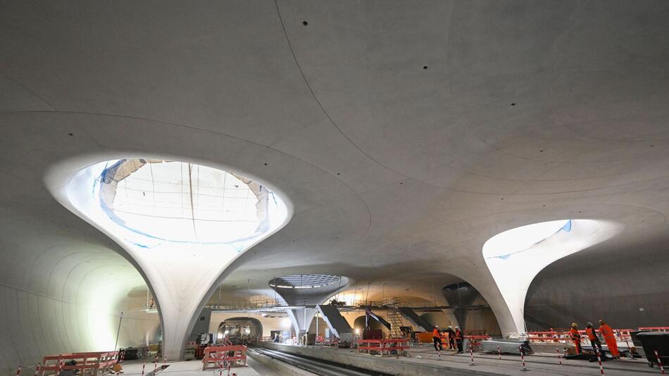 Fortschritt auf der Baustelle Stuttgart 21