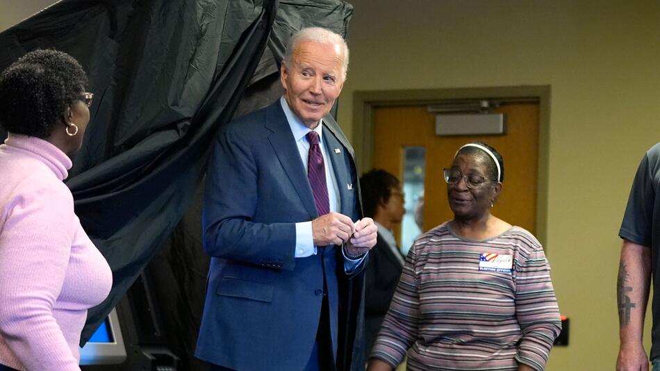 Wahlkampf in den USA - Stimmabgabe Biden