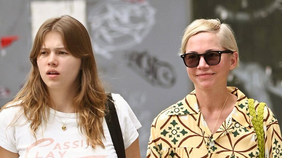 Matilda Ledger und ihre Mutter Michelle Williams am 31. Juli in New York.