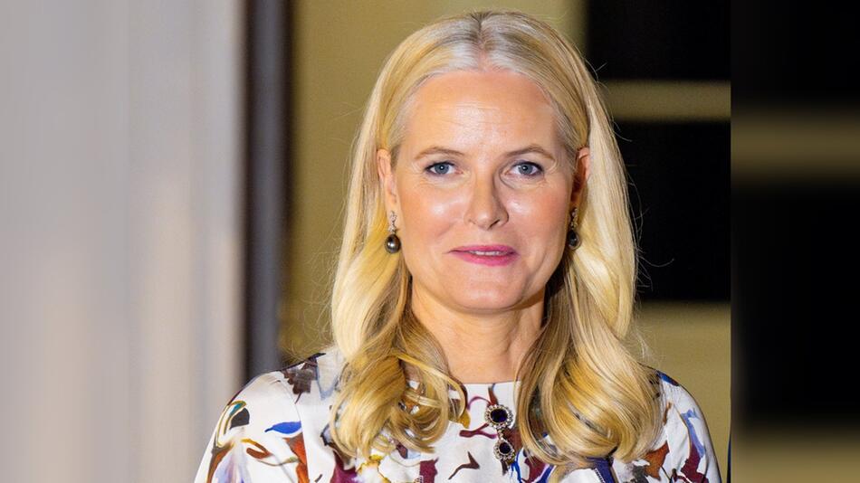 Kronprinzessin Mette-Marit von Norwegen während des Berlin-Besuchs Anfang der Woche im Schloss ...