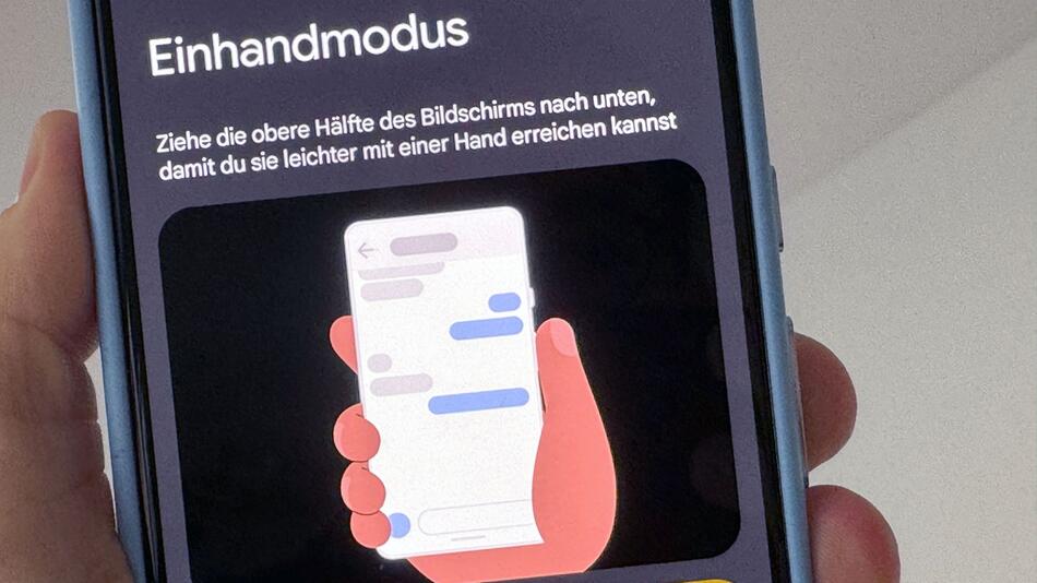 Einhandmodus bei Android